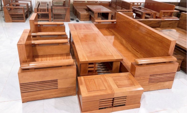15 mẫu sofa gỗ đẹp và sang trọng 2021